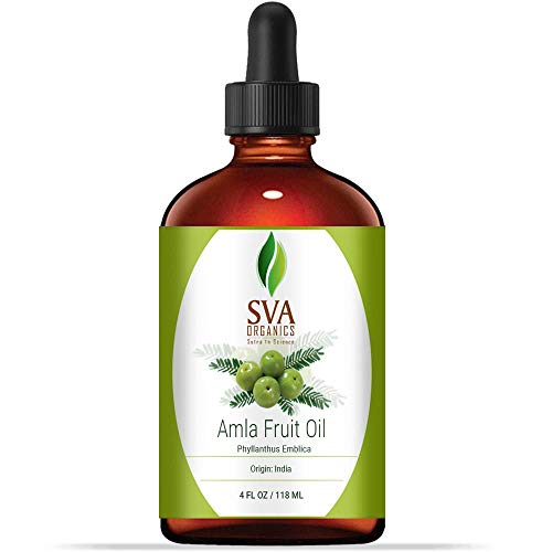 Product Cover Amla Fruit oil 4 oz(118 ml) 100% pure Therapeutic Grade by SVA ORGANICS - For Rejuvenating Scalp and Hair