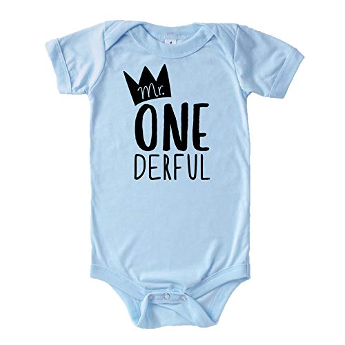 Product Cover Mr One-Derful Baby Boys 1st Birthday Bodysuit First Birthday Outfit for Boys