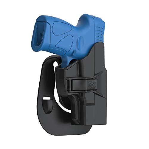 Product Cover Taurus PT111 G2 G2C Holster, Tactical OWB Paddle Holster Also Fit Taurus Millennium G2C G2 PT111 PT132 PT138 PT140 PT145 PT745(Not Pro) with Trigger Release Adjustable Cant, Right-Handed