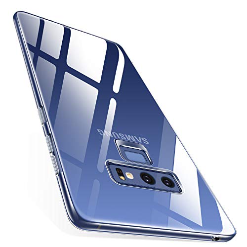 Product Cover TORRAS Case for Galaxy Note 9, Crystal Clear Ultra Thin Slim Fit Soft TPU Gel Case Cover with Transparent Frame Compatible with Samsung Galaxy Note 9(2018), Clear
