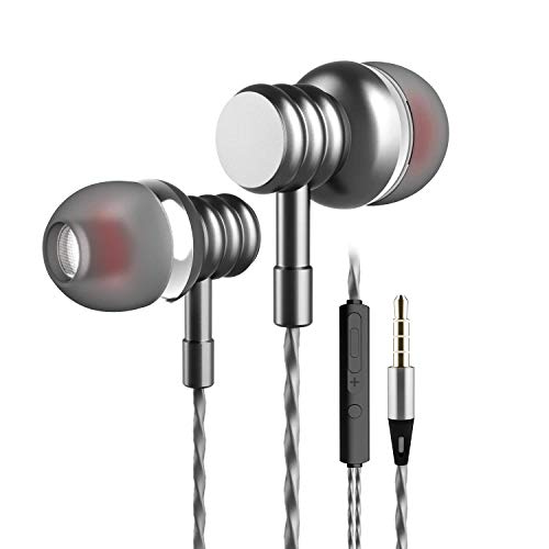 Product Cover Fxexblin Earbuds Earphones with Microphone Sterero in-Ear Earphone Wired Noise Isolating Headphones Compatible with iPhone iPod iPad Samsung Android Smartphones Tablet Laptop 3.5mm Jack