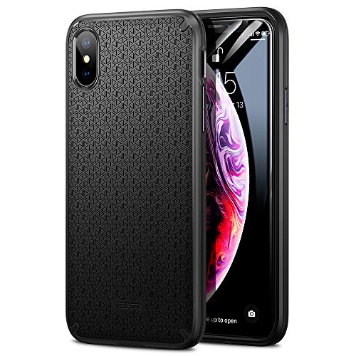 Product Cover ESR Kikko Slim Case for iPhone Xs Max, Flexible Secure Grip Design [Air-Guard Corners] [Easy Grip] for iPhone 6.5 inch(2018 Release)(Black)