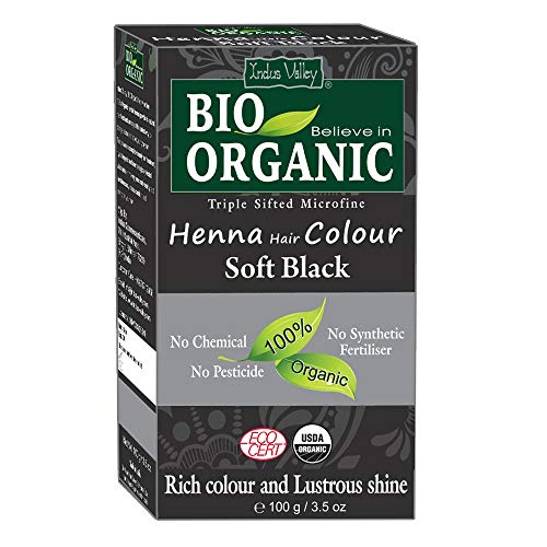 Product Cover Indus Valley BIO Organic Soft Black Henna Hair Color-100% Pure & Natural