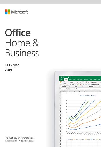 Product Cover Microsoft Office Home and Business 2019 Activation Card by Mail 1 Person Compatible on Windows 10 and Apple macOS