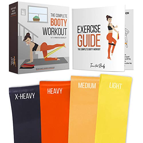 Product Cover Tone that Body Booty Resistance Bands for Legs and Butt | Full Exercise Guide and Online Workout Videos Included I Best for Glute Workout