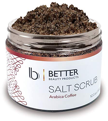Product Cover Arabica Coffee Body Scrub by Better Beauty Products, Salt Scrub, Great for Acne, Eczema, Spider Veins, and Stretch Marks, Exfoliate and Nourish for Silky Smooth Skin, 10.5 oz.