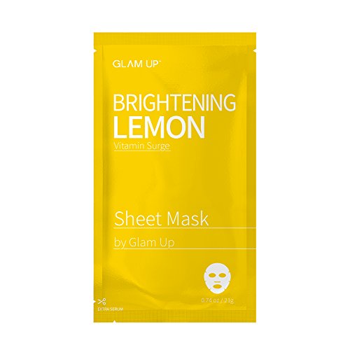 Product Cover Sheet mask by glam up BTS Brightening Lemon - Revitalize Dull and Uneven Skin Nature made Freshly packed Daily Skin Therapy Original K-Beauty Recipe 1ea