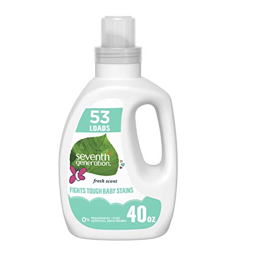 Product Cover Seventh Generation Baby Concentrated Laundry Detergent, Fresh Scent, 40 oz (53 Loads)