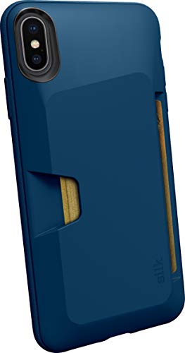 Product Cover Smartish iPhone Xs Max Wallet Case - Wallet Slayer Vol. 1 [Slim + Protective] Credit Card Holder for Apple iPhone 10S Max (Silk) - Blues on The Green