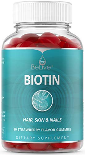 Product Cover Biotin Gummies 10,000mcg Highest Potency for Hair Growth, Promotes Healthier Hair, Skin & Nail, Premium, Vegan, Non-GMO, Pectin-Based - Best Strength for Women & Men, 80 Count