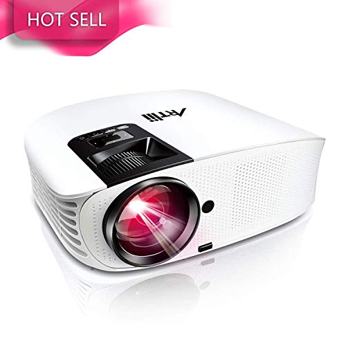 Product Cover HD Projector - Artlii 2019 Upgraded 4000 Lumen Movie Projector, 200