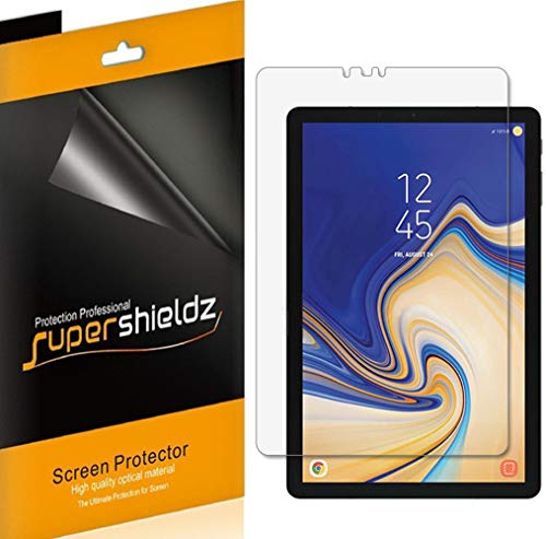Product Cover (3 Pack) Supershieldz for Samsung Galaxy Tab S4 (10.5 inch) Screen Protector, High Definition Clear Shield (PET)