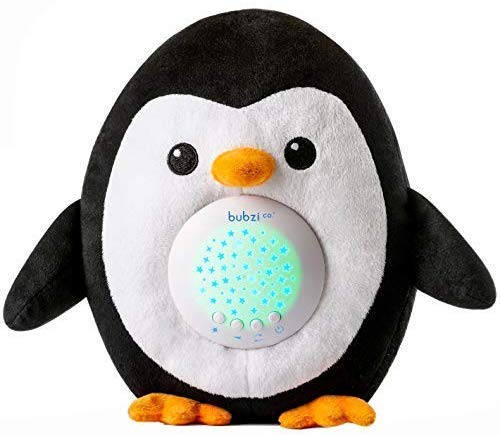 Product Cover Bubzi Co Baby Toys Penguin White Noise Sound Machine, Toddler Sleep Aid Night Light, Unique Baby Girl Gifts & Baby Boy Gifts, Baby Shower Gifts, Portable Baby Soother, New Baby Gift, Gender Neutral