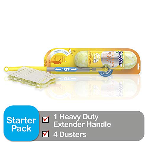 Product Cover Swiffer Dusters Heavy Duty Super Extender Handle Starter Kit (Packaging May Vary)