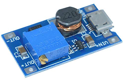 Product Cover eHUB MT3608 DC Adjustable Boost Module 2A Plate Step up with Micro USB LM2577 Replace XL6009
