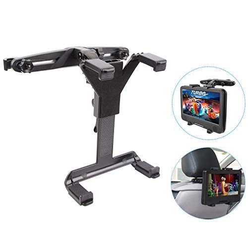 Product Cover MAYOGA Car Headrest Mount Universal, Tablet Holder Stand Car Headrest Tablet Mount Cradle Backseat Bracket, Compatible with iPad Air/Mini/Samsung Galaxy Tab/Portable DVD Player/Kindle Fire/7