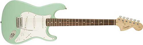 Product Cover Squier by Fender Affinity Series Stratocaster Electric Guitar - Laurel Fingerboard - Surf Green