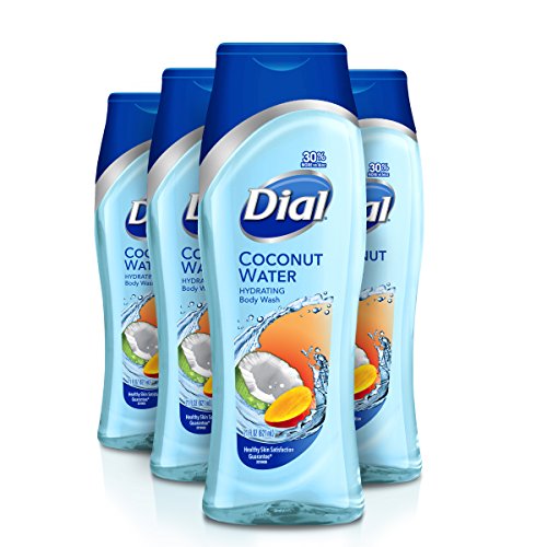 Product Cover Dial Body Wash, Coconut Water & Mango, 21 Ounce (Pack of 4)