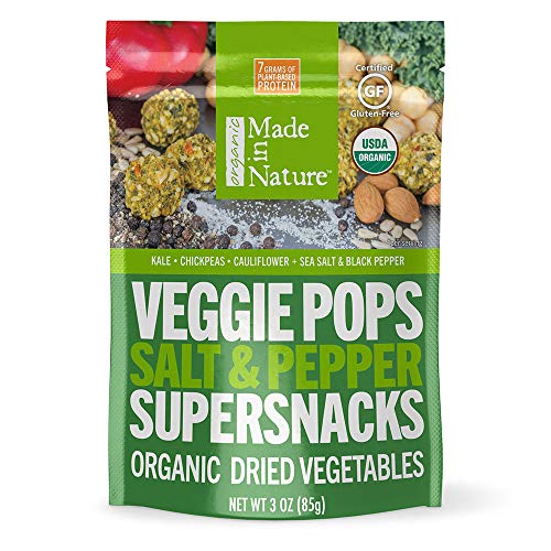 Product Cover Made In Nature Organic Salt & Pepper Veggie Pops, 3oz (6-Pack) - Non-GMO Vegan Veggie Super Snack
