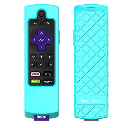 Product Cover Bear Motion Case for Roku 2017/2018 Remote Controller - Silicone Shock Resistant Cover for Ruko 2017 Remote Controller (Streaming Stick/Stick + / Express/Express + 2017/2018, Green)
