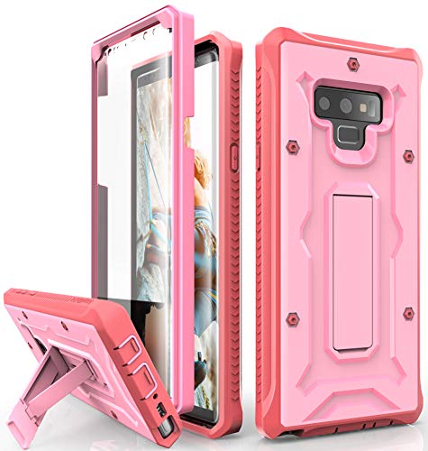 Product Cover ArmadilloTek Vanguard Designed for Samsung Galaxy Note 9 Case (2018 Release) Military Grade Full-Body Rugged with Built-in Screen Protector & Kickstand (Pink)