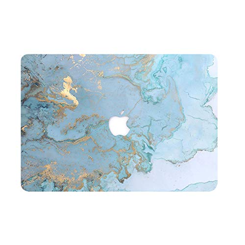 Product Cover MacBook Air 13 inch Hard Case for Model A1369 / A1466 - AQYLQ Smooth Touch Matte Plastic Rubber Coated Protective Shell Cover, DL 41 -Blue marble
