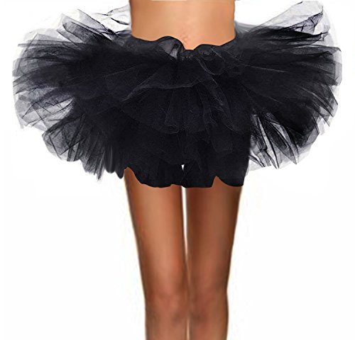Product Cover T-Crossworld Women's Classic 80s Adult Elastic Mini, Short Tulle Tutu Puffy Ballet Skirt