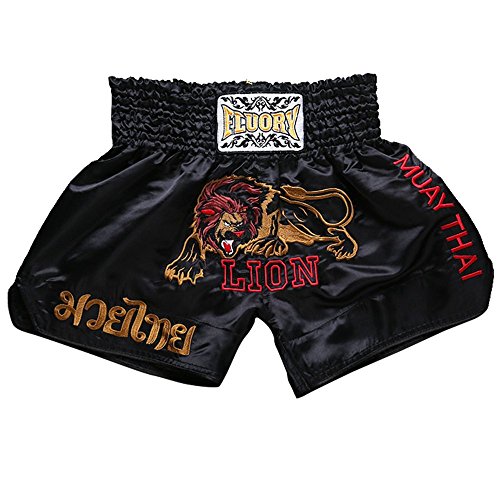 Product Cover FLUORY Muay Thai Fight Shorts,MMA Shorts Clothing Training Cage Fighting Grappling Martial Arts Kickboxing Shorts Clothing