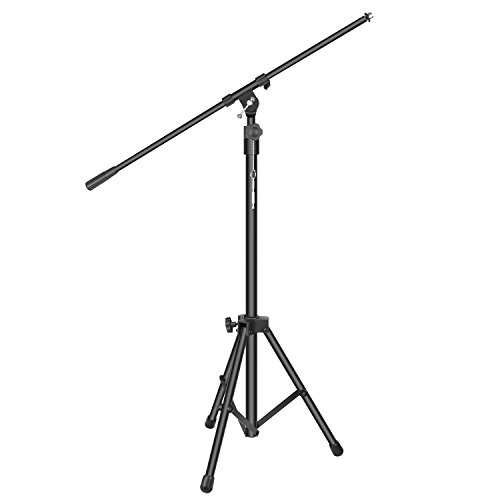 Product Cover Neewer Heavy Duty Microphone Stand - 40.2-64.2 inches Adjustable Height with 31.9 inches Extendable Telescoping Boom Arm and Stable Tripod Base, Clutch in T-Bar Adjustment, Aluminum Alloy