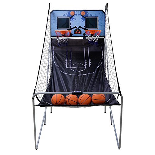 Product Cover Nova Microdermabrasion Foldable Indoor Basketball Arcade Game Double Shot 2 Player W/ 4 Balls, Electronic Scoreboard and Inflation Pump