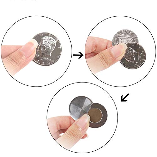 Product Cover WSNMING Magic Flipper Coin Half Dollar Coin Magic Tricks Professional Magician Props Close up Magic Stage Illusions