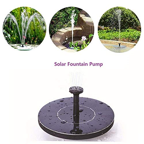 Product Cover Adeeing Solar Fountain Pump, Outdoor Water Submersible Pump, Free Standing Water Pumps with 1.4W Solar Panel for Garden Pool Pond Patio