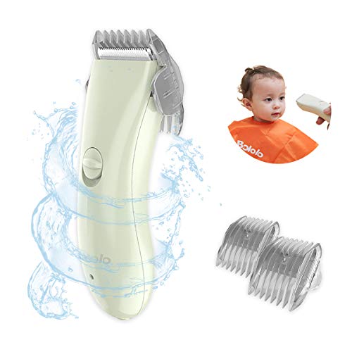 Product Cover Kids Hair Clipper - Quiet Baby Hair Trimmer, Cordless & Waterproof Chargeable, Children with Autism, ABS Ceramic Blade, Green