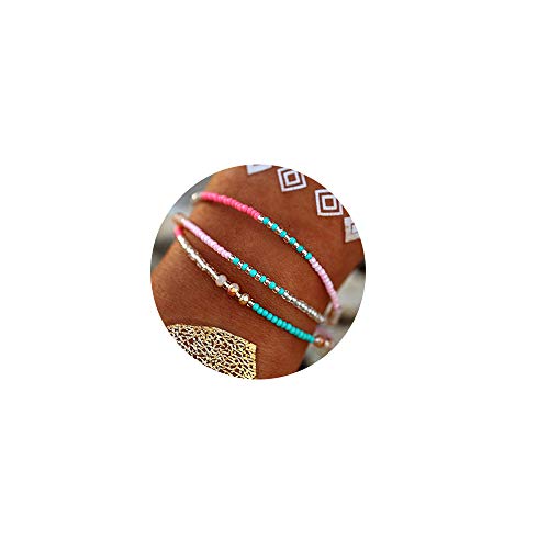Product Cover Colorful Beads Braided Bracelet Handmade Waterproof Adjustable Bracelet for Woman Kids