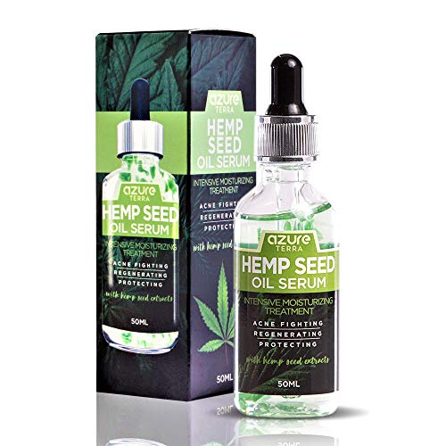 Product Cover Hemp Seed Moisturizing Oil Serum - Fights Acne | Wrinkle, Fine Line & Acne Scar Reducing | Rejuvenates and Protects Face - 50ml