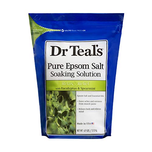 Product Cover Dr Teal's Epsom Salt Soaking Solution, Relax & Relief, Eucalyptus and Spearmint, 6.9 Pound