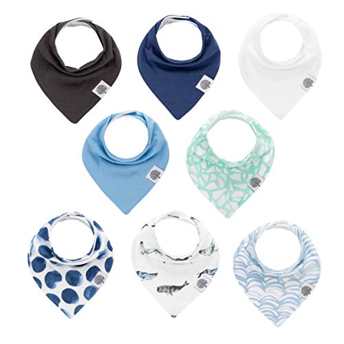 Product Cover Parker Baby Bandana Drool Bibs - 8 Pack Baby Bibs for Boys, Girls, Unisex -