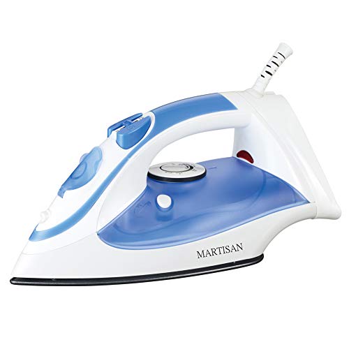 Product Cover MARTISAN Steam Iron for Clothes, Non-Stick Soleplate Iron, Variable Temperature and Steam Control, Self-Cleaning Function, Blue