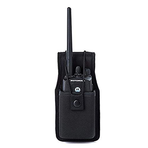 Product Cover Universal Radio Case Two Way Radio Holder Universal Pouch for Walkie Talkies Nylon Holster Accessories for Motorola MT500, MT1000, MTS2000 and Similar Models by Luiton(1 Pack)