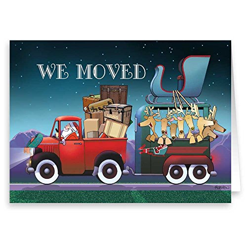Product Cover We Moved/New Address Holiday Card 18 Cards & Envelopes - Funny New Address Cards (Standard)