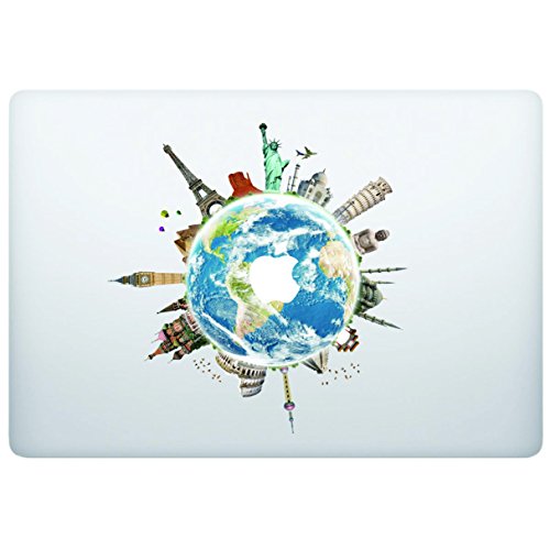 Product Cover Laptop Notebook Computer Sticker Decal - Globe World map - Skins Stickers
