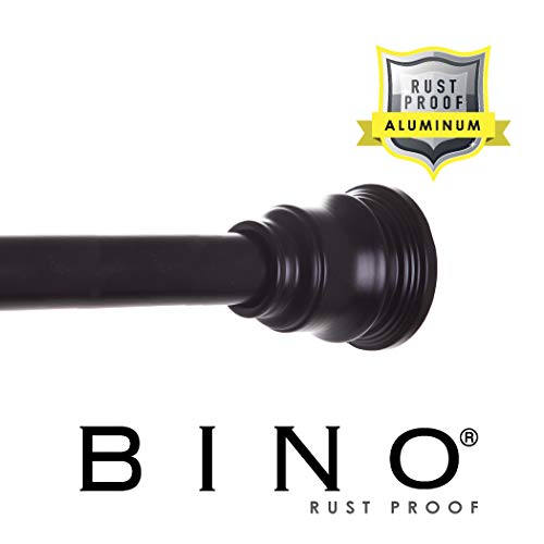 Product Cover BINO Rust Proof Aluminum Tension Shower Curtain Rod - Black - 42