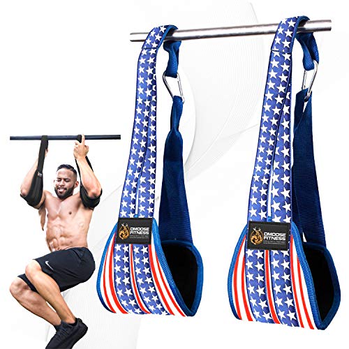 Product Cover DMoose Fitness Hanging Ab Straps for Abdominal Muscle Building and Core Strength Training, Adjustable Arm Support for Ab Workouts, Padded Gym Equipment for Men and Women