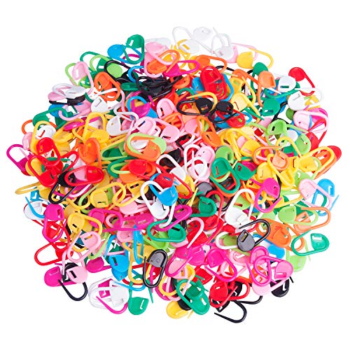 Product Cover 400 PCS Stitch Markers Knitting Crochet Locking Accessories Needle Clip Counter, 10 Colors