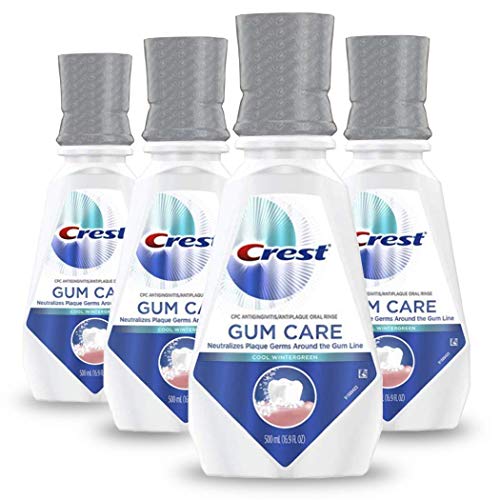 Product Cover Crest Gum Care Mouthwash, Cool Wintergreen, 16.9 fl oz. (Pack of 4)