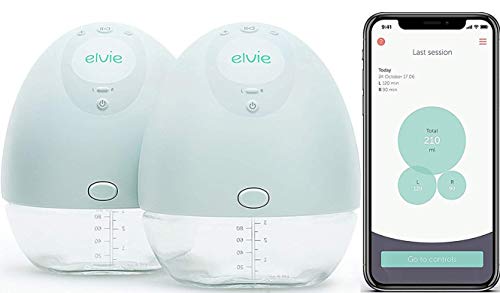 Product Cover Elvie Pump Double Silent Wearable Breast Pump with App - Electric Hands-Free Portable Breast Pump Perfect for Breastfeeding Mothers