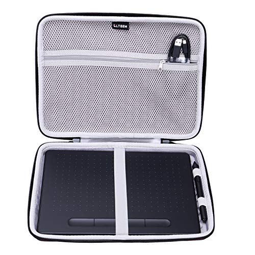 Product Cover LTGEM EVA Hard Case Fit for Wacom Intuos Wireless Graphic Medium Tablet, Size 10.4