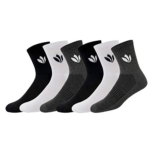 Product Cover Fresh Feet Organic Cotton Odour Free Mid-Calf Socks - Value for Money Pack (6 Pairs)