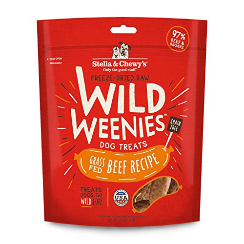 Product Cover Stella & Chewy's Freeze-Dried Raw Beef Wild Weenies Dog Treats, 3.25 oz bag