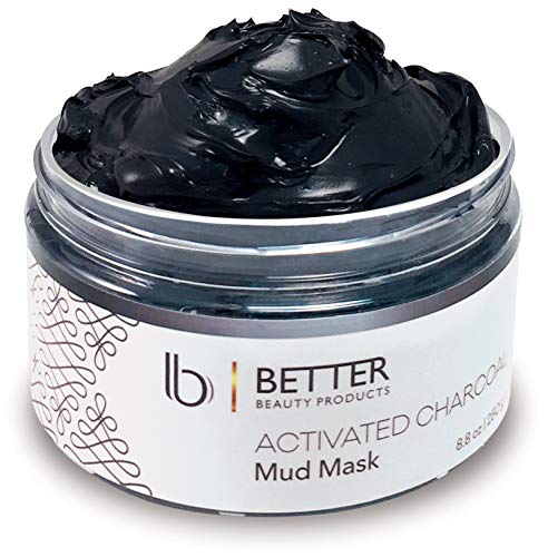 Product Cover Activated Charcoal Mud Mask by Better Beauty Products, Facial Mask for Clear Complexion, Blackheads, Shrinking Pores, Acne, Removing Toxins, 8.8 oz.